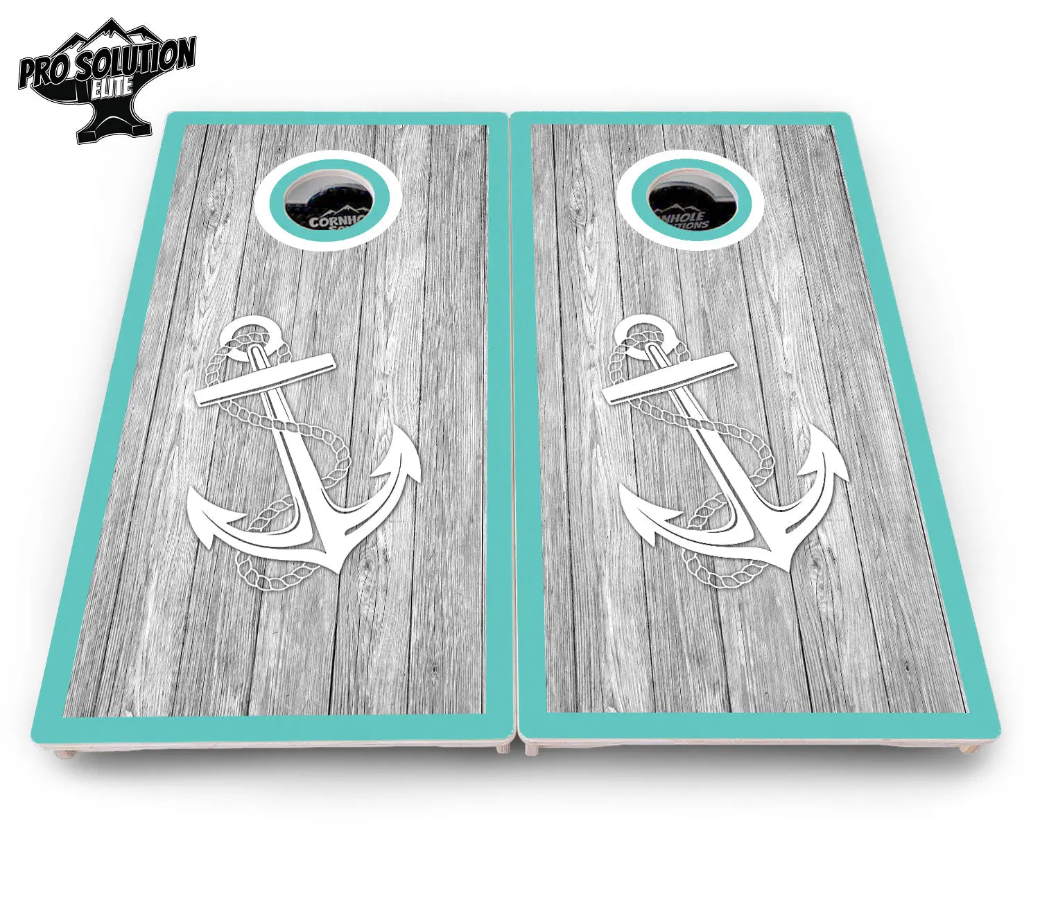 Anchor & Compass Cornhole Boards - Pro Solution Elite Series by Cornhole Solutions, custom cornhole board detail photo 5