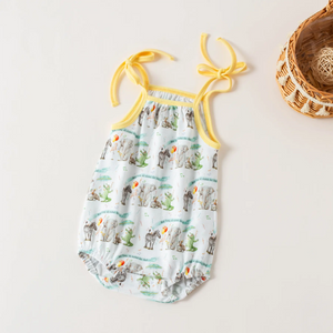 And They All Asked for You Organic Cotton Shoulder-Tie Onesie Nola Tawk
