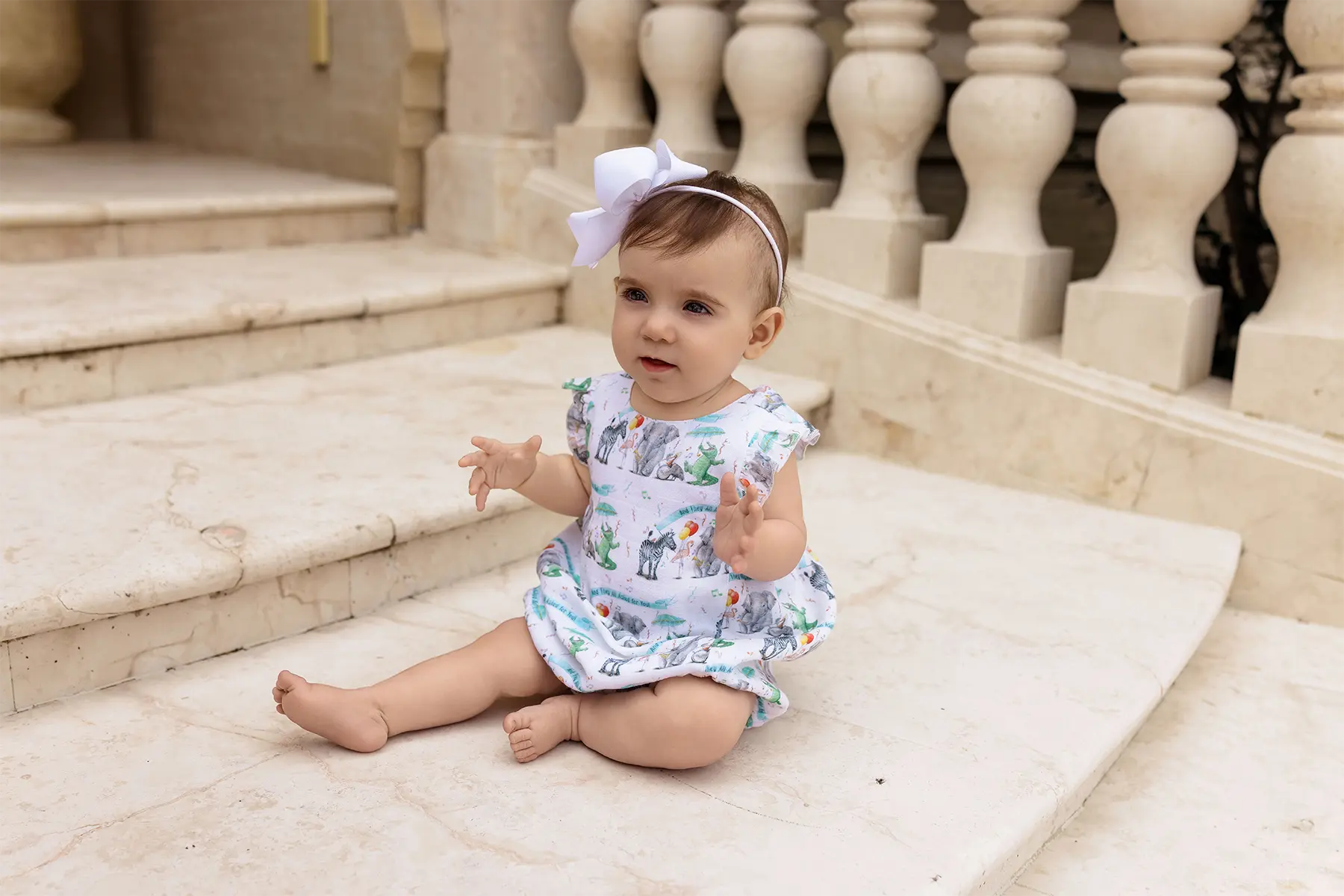 And They All Asked for You Organic Muslin Bubble Romper Nola Tawk