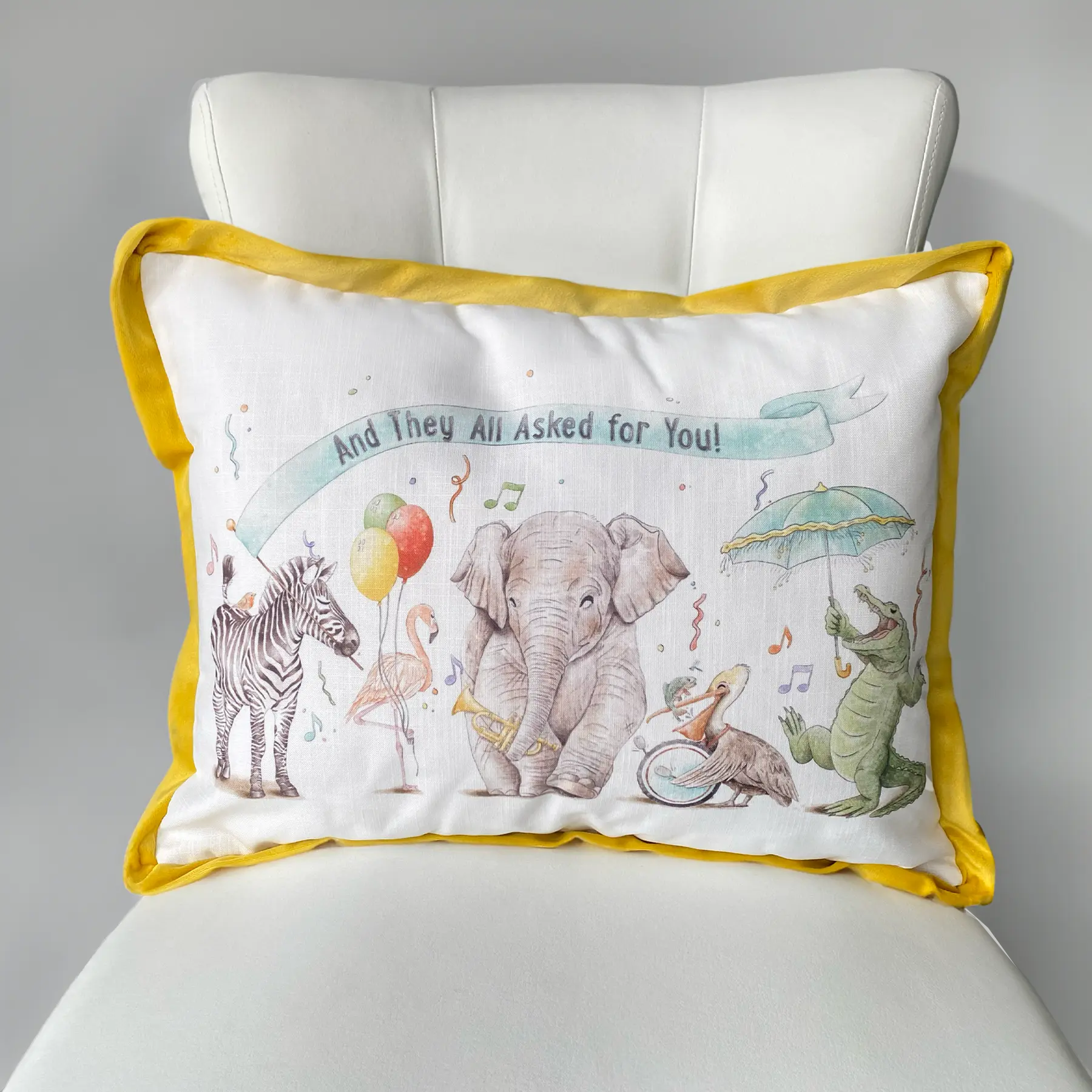 And They All Asked for You Printed Pillow Nola Tawk