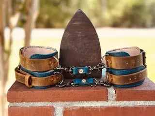 Custom Leather Ankle Restraints - BDSM Gear - Main Street Collective