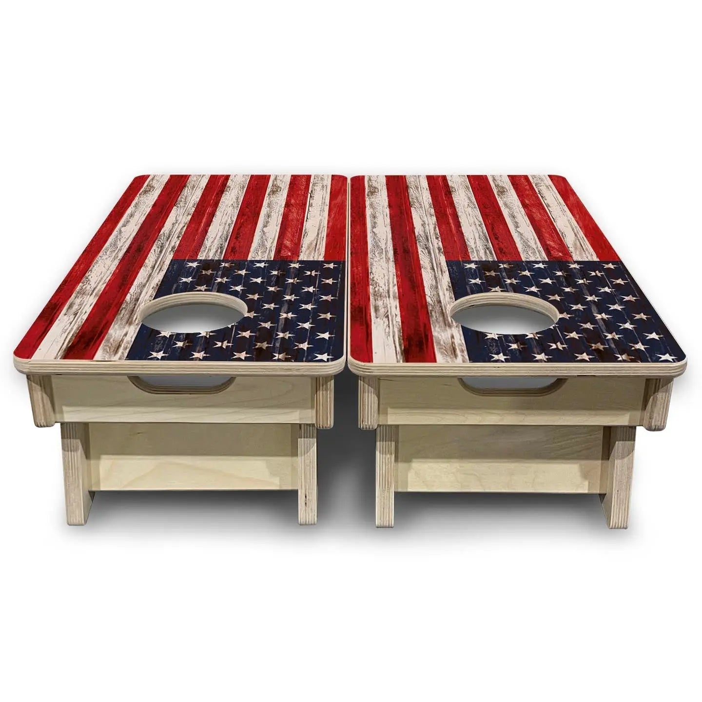 Antique Flag - Mini or Vacation Size Cornhole Boards