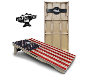 Antique Flag510 Cornhole Boards - Pro Solution Elite Series Cornhole Solutions