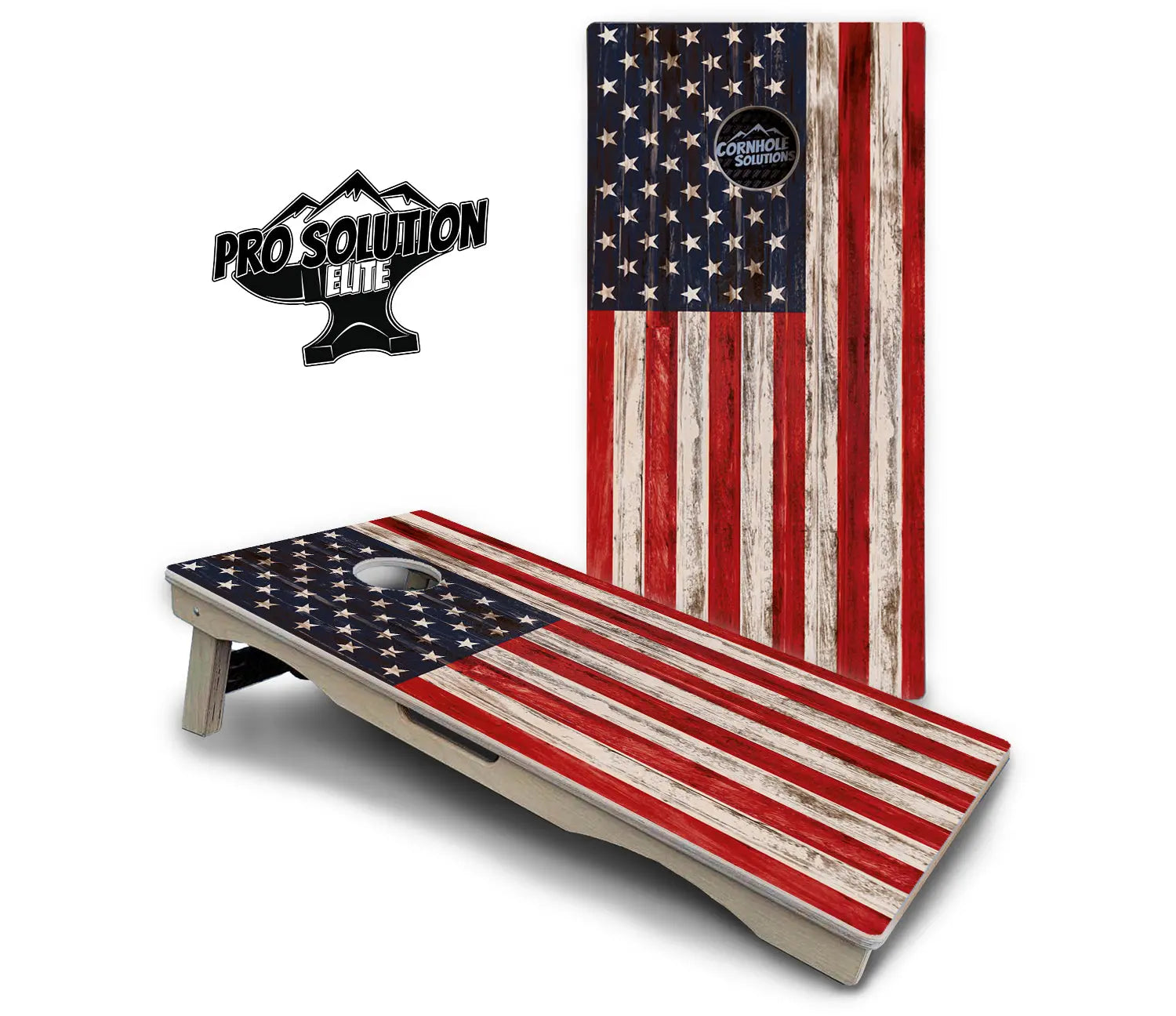 Antique Flag510 Cornhole Boards - Pro Solution Elite Series Cornhole Solutions
