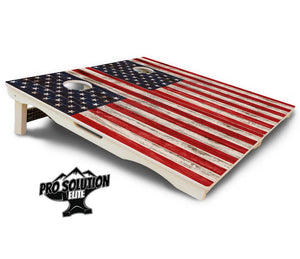 Antique Flag510 Cornhole Boards - Pro Solution Elite Series Cornhole Solutions