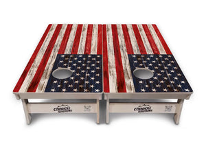 Antique Flag 510 Cornhole Boards - Professional Tournament Series
