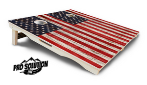 Antique Flag510 Cornhole Boards - Pro Solution Lite Series Cornhole Solutions