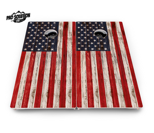 Antique Flag510 Cornhole Boards - Pro Solution Lite Series Cornhole Solutions