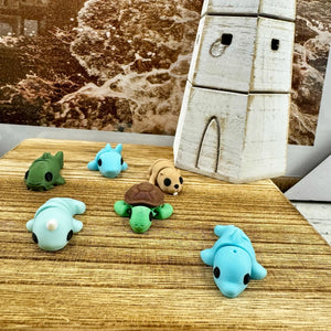 Aquatic Adventures Mini Fidget Toy Bundle | 3D Printed Sea Animal Toys by Mushroom Lady Co, paper gift detail photo 2