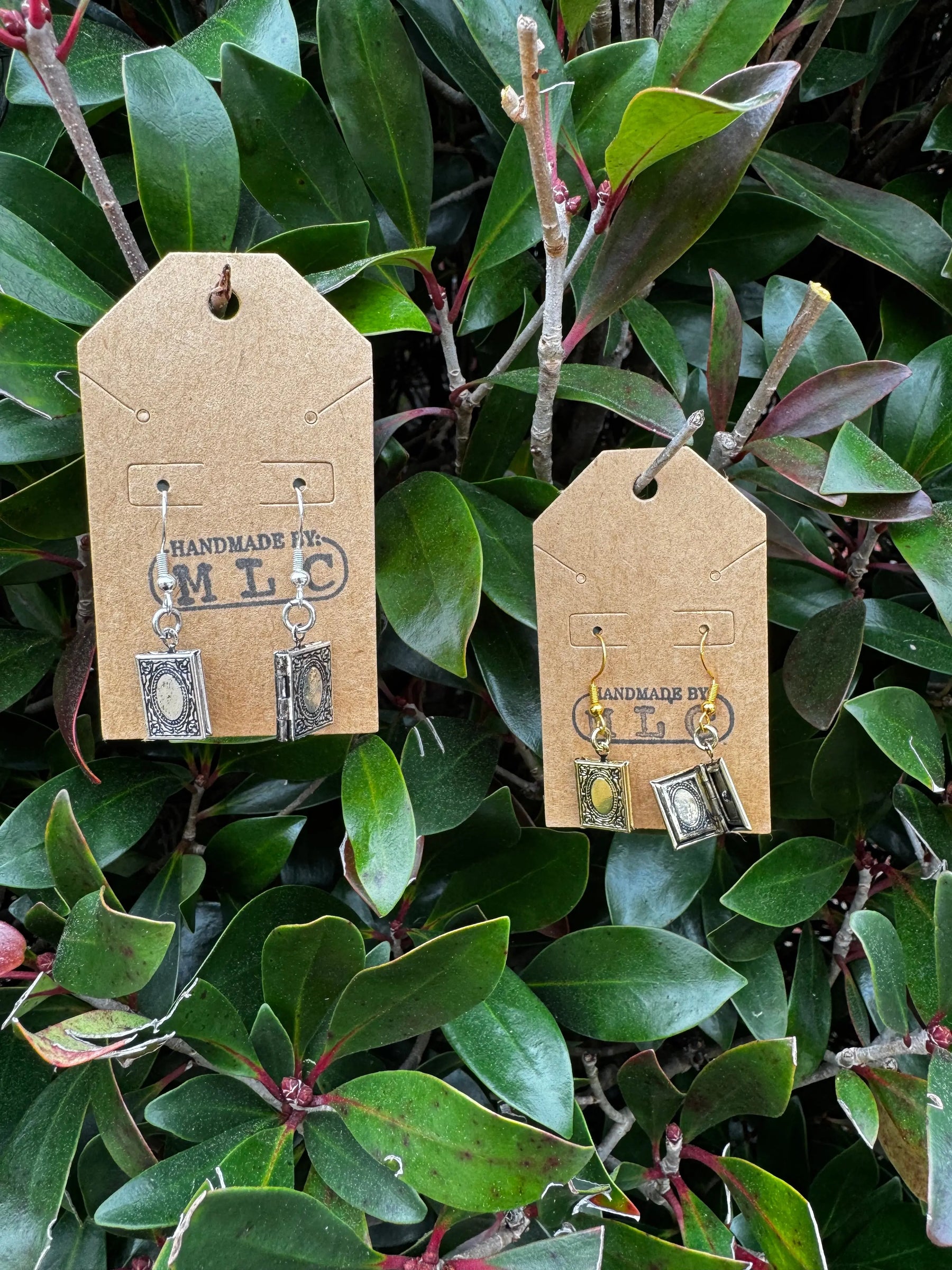 Arcane Tomes Locket Earrings Mushroom Lady Co