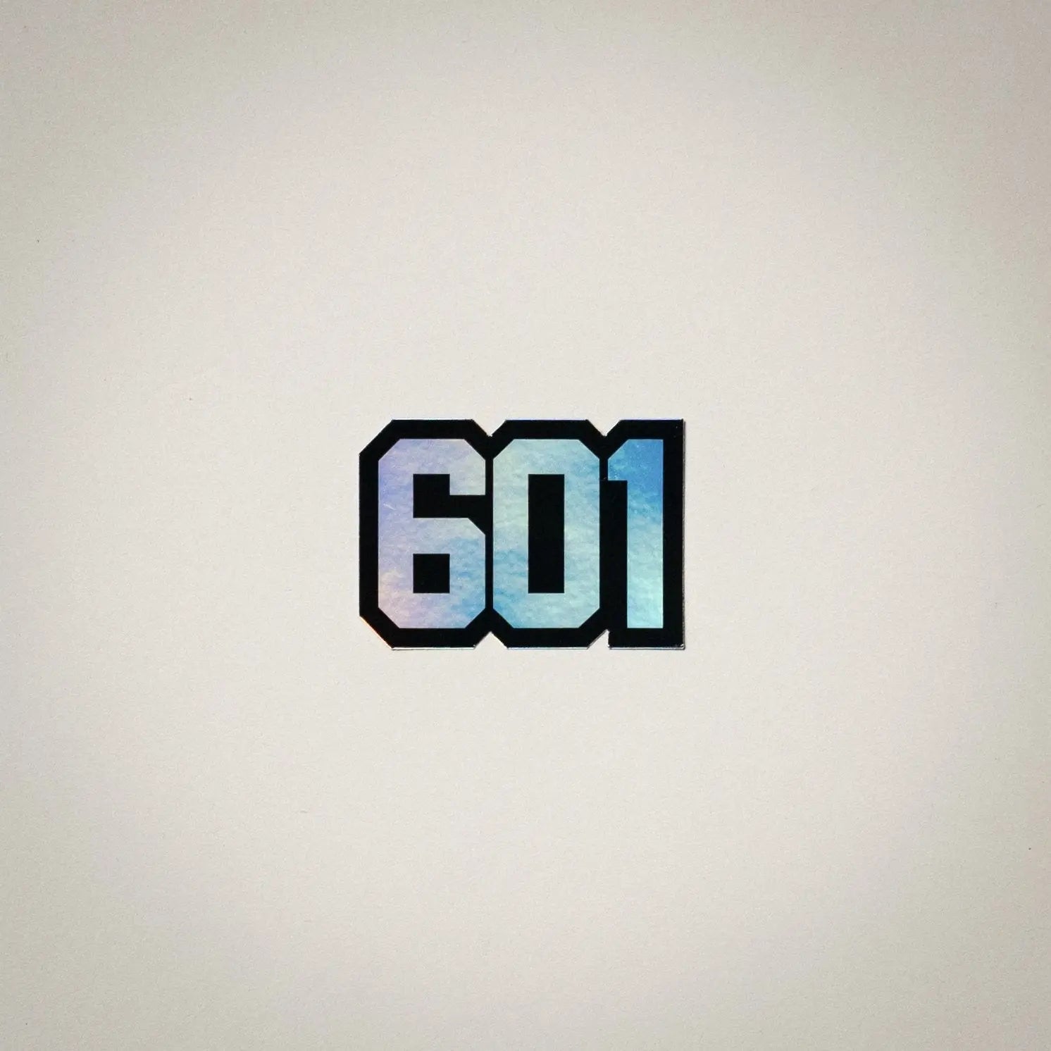 Area Code Holographic Sticker by Crooked Letter, vinyl decal main product photo
