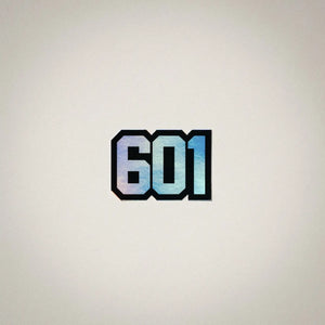 Area Code Holographic Sticker by Crooked Letter, vinyl decal main product photo