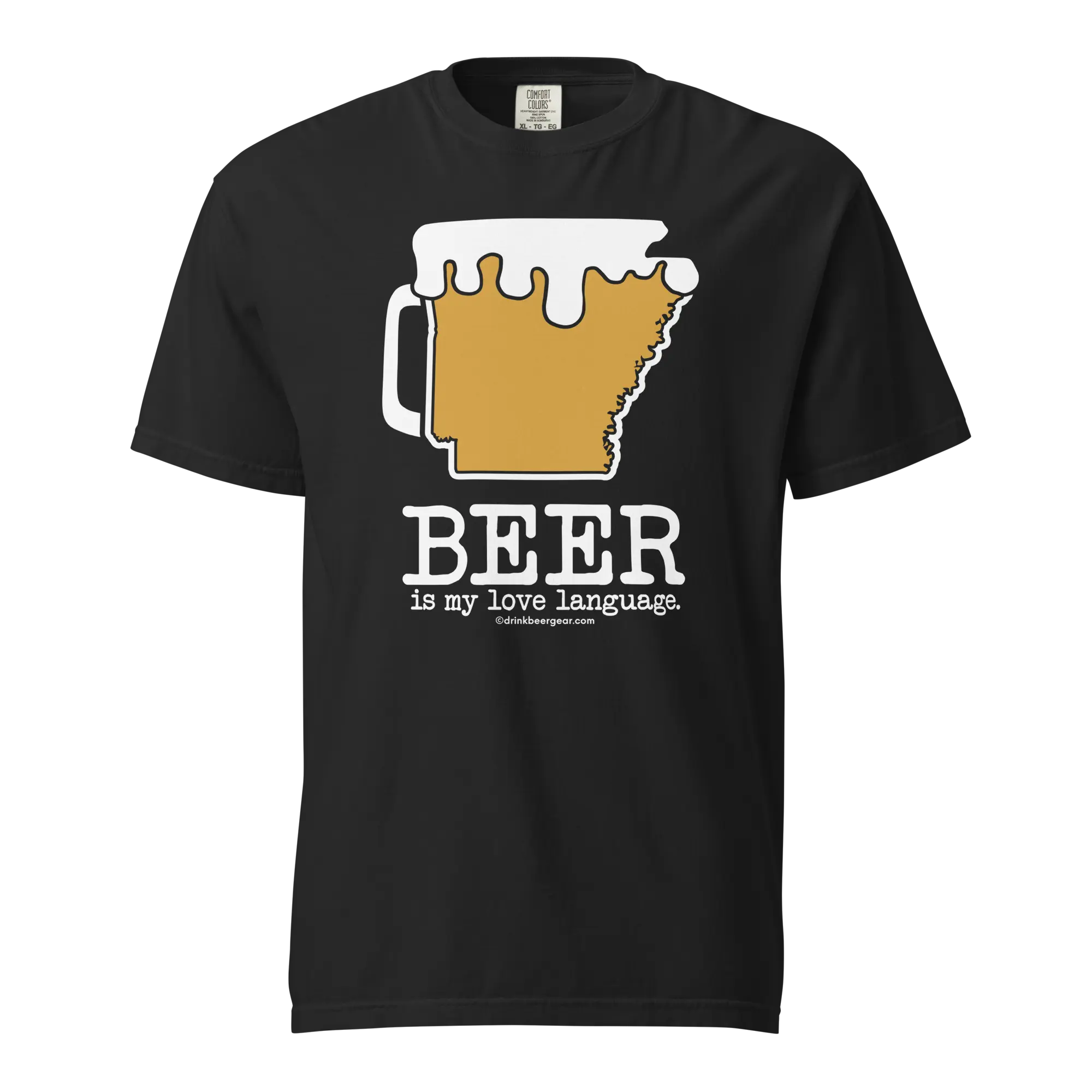Arkansas Beer Mug Tee – Beer Is My Love Language. - COMFORT COLORS BRAND TEE Drink Beer Gear