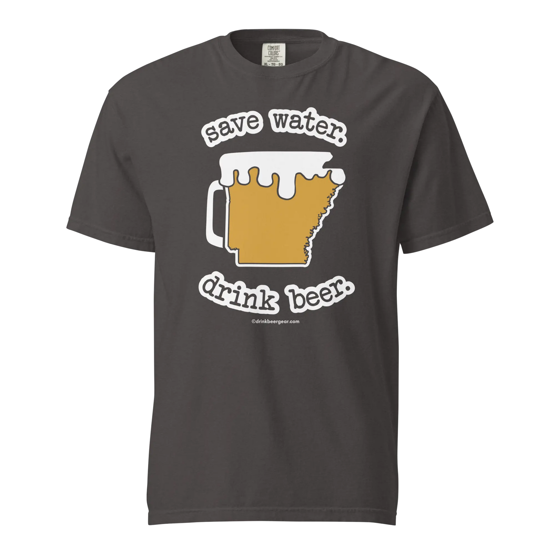Arkansas Beer Mug Tee – Save Water. Drink Beer. - COMFORT COLORS BRAND TEE Drink Beer Gear