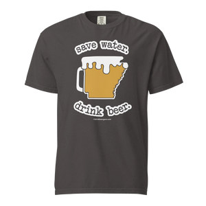 Arkansas Beer Mug Tee – Save Water. Drink Beer. - COMFORT COLORS BRAND TEE Drink Beer Gear