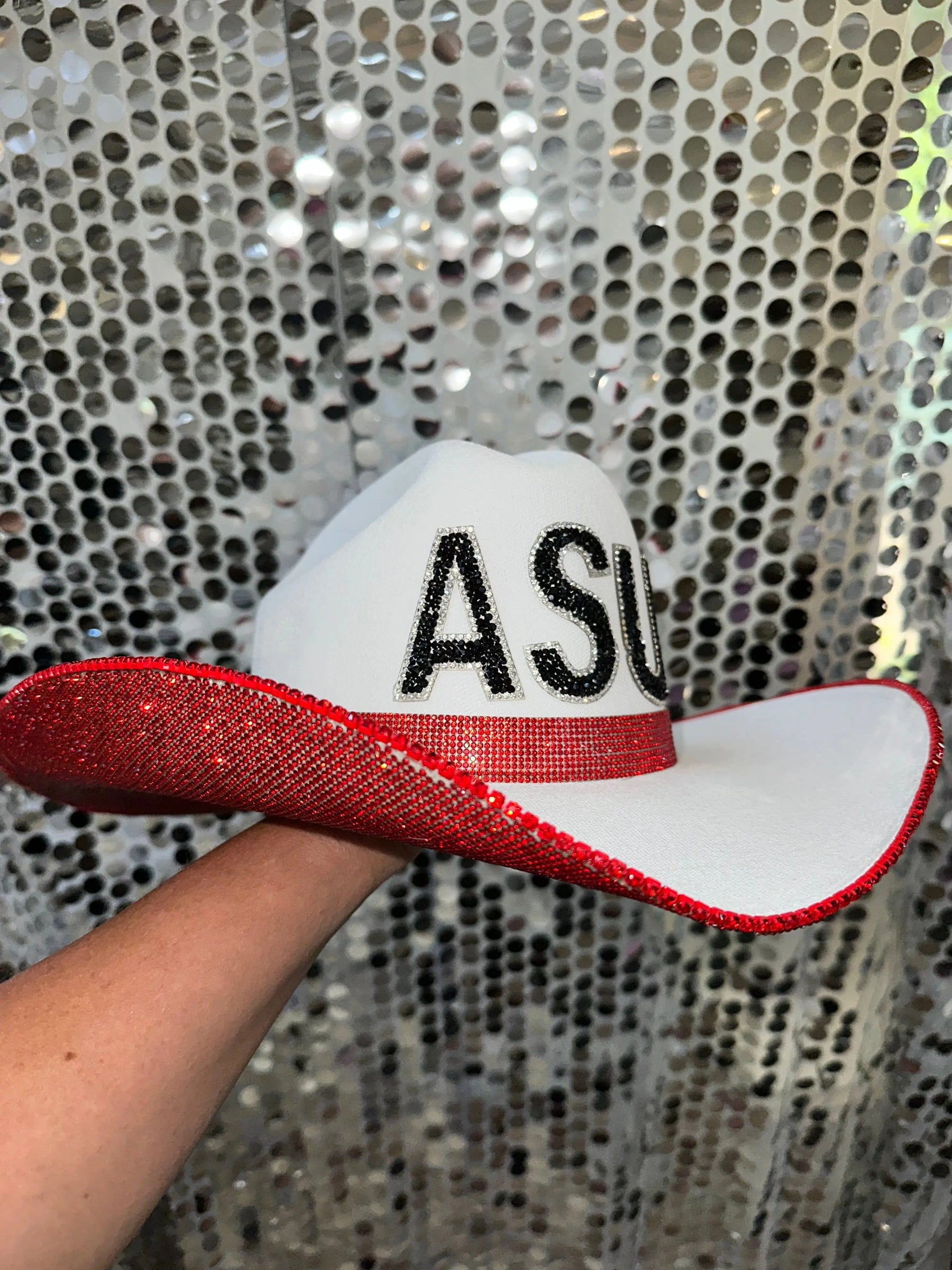 Arkansas State University Hat by Rhinestone Cowgirl, Southern lifestyle apparel detail photo 4