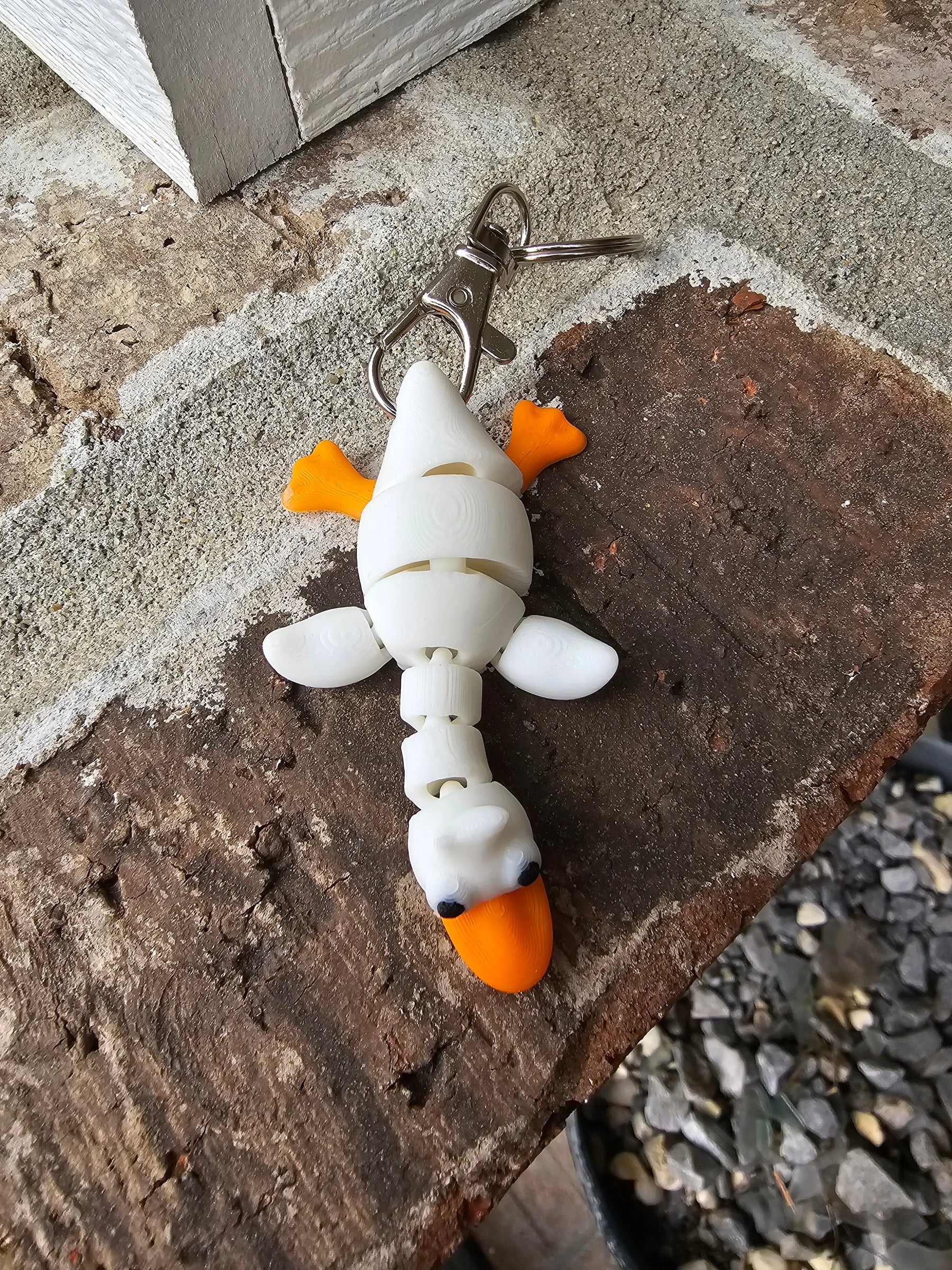 Articulated Duck Fidget Keychain Wholesale – Bulk Packs by The Tween Space, 3D printed gift detail photo 2