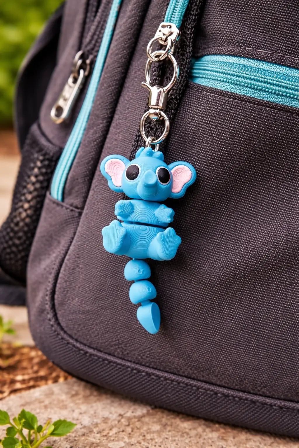 Articulated Elephant Fidget Keychain – Sensory Toy The Tween Space