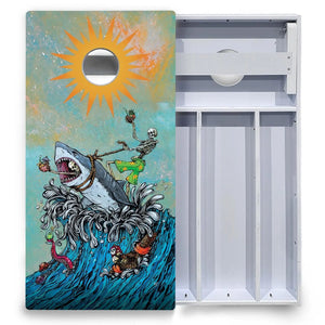 Artist Series Cornhole Boards - All Weather Series - Split Design by Cornhole Solutions, Southern home decor detail photo 9