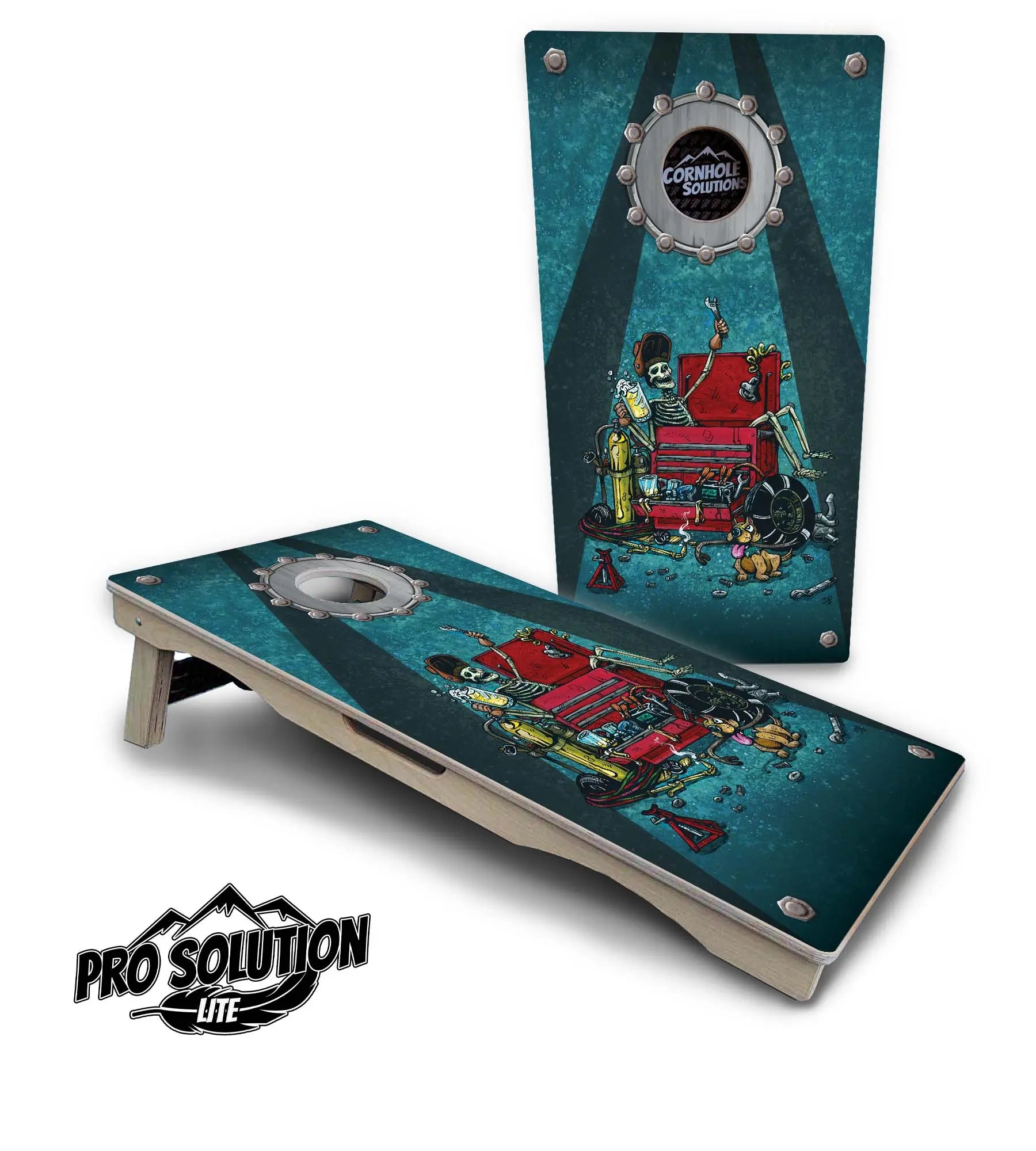 Artist Series Cornhole Boards - Pro Solution Lite Series by Cornhole Solutions, custom cornhole board detail photo 2