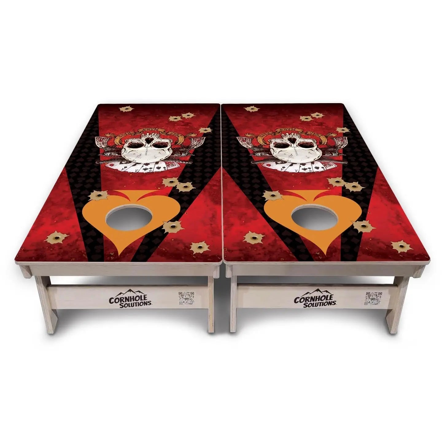Artist Series Cornhole Boards - Professional Tournament Series - Deadman's Hand