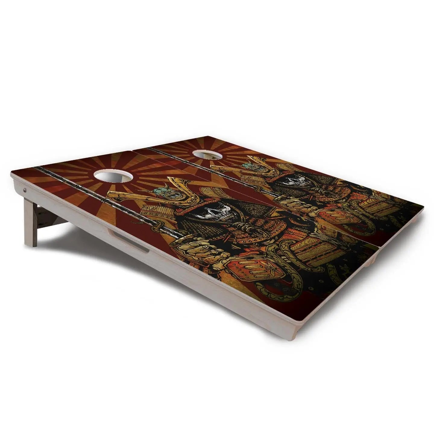 Artist Series Cornhole Boards - Professional Tournament Series - Samurai by Cornhole Solutions, custom cornhole board detail photo 3