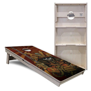 Artist Series Cornhole Boards - Professional Tournament Series - Samurai by Cornhole Solutions, custom cornhole board detail photo 5