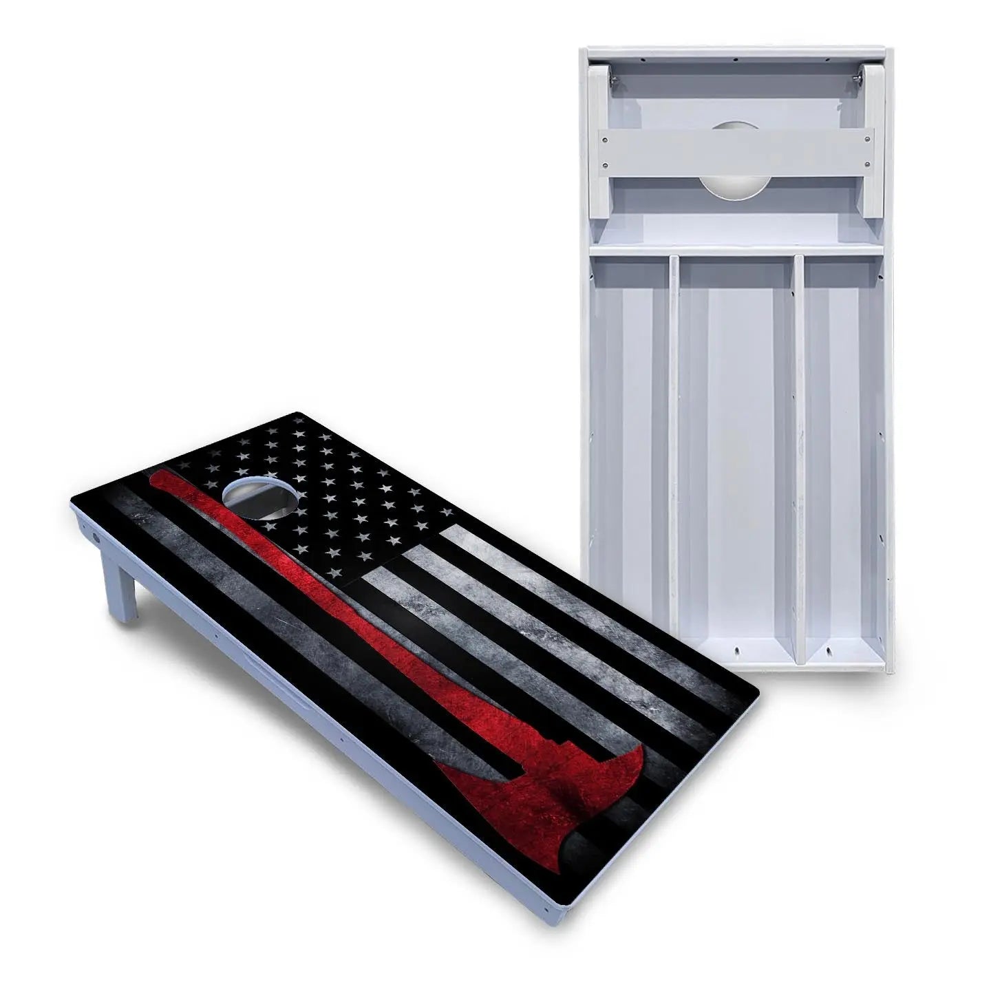Axe Flag Cornhole Boards - All Weather Series by Cornhole Solutions, custom cornhole board main product photo