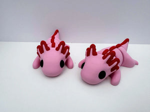 Axolotl 3D Printed Fidget Toy | Large Made-to-Order Sensory Toy by Mushroom Lady Co, paper gift detail photo 3