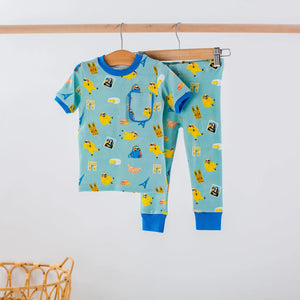 Aya & Pete in Paris Organic Cotton Kids Pajamas & Book Set Nola Tawk