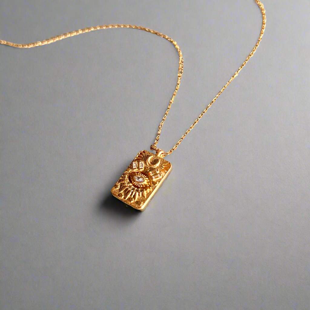 Lucille Necklace | Gold Vermeil by Ke Bella, additional product image 4
