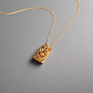 Lucille Necklace | Gold Vermeil by Ke Bella, additional product image 4
