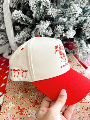 All I Want for Christmas is Cocktails - Red Vintage Trucker Hat by KenzKustomz, view 12