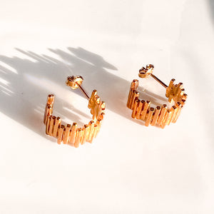 Kira Huggies | Gold Vermeil by Ke Bella, additional product image 2