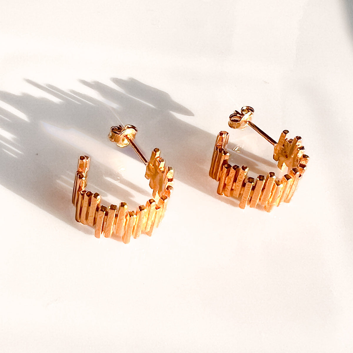 Kira Huggies | Gold Vermeil by Ke Bella, additional product image 2