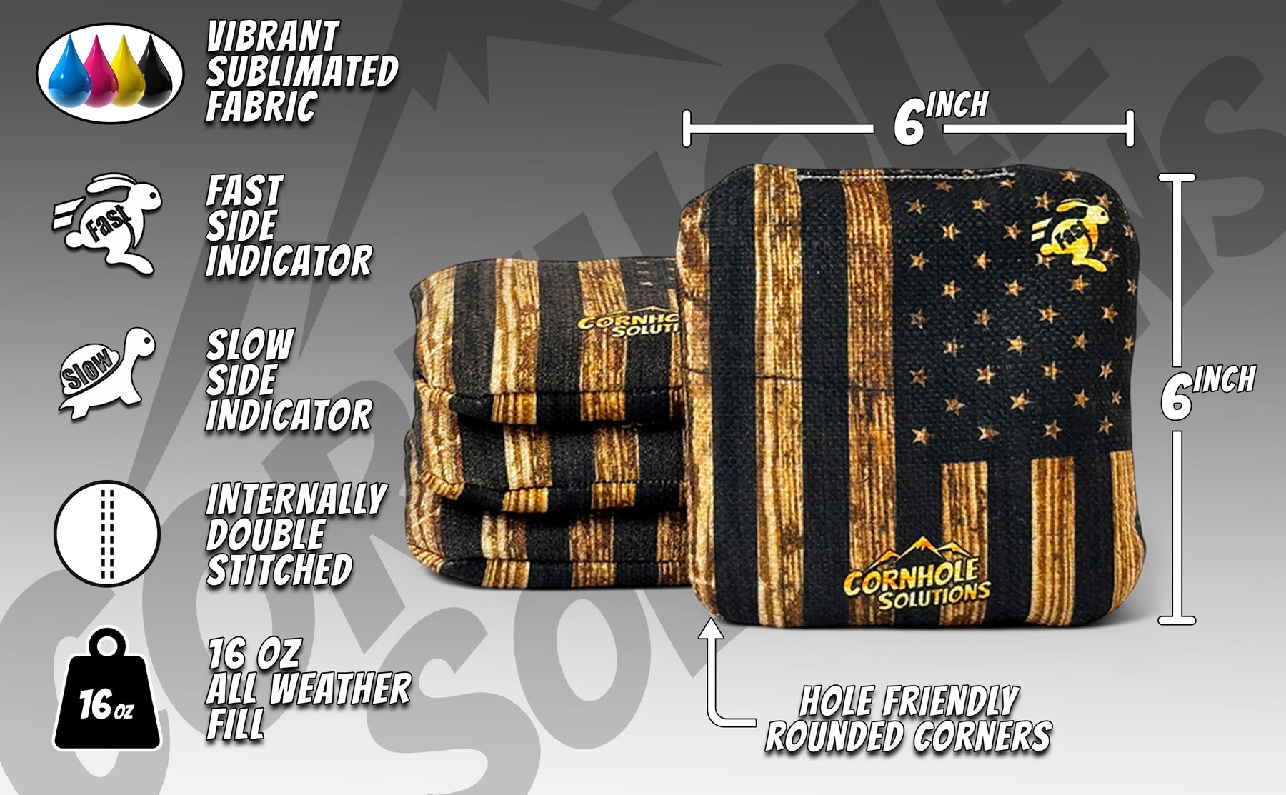 Complete Tournament Cornhole Bundle - Boards, Bags & Carrying Case - Hidden Deer/Fish