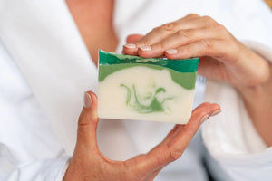 Balsam Goats Milk Soap Slice 5 Oz by Essential Journeys, natural skincare detail photo 4