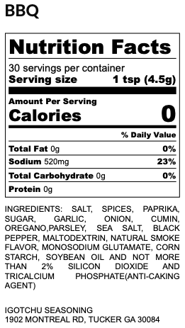 Igotchu BBQ Seasoning by Igotchu Seasonings, Southern food gift detail photo 3