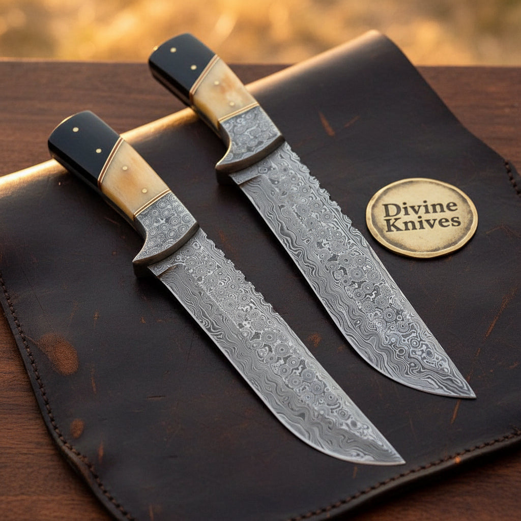 Two Piece Skinning Knife Set by Divine Knives