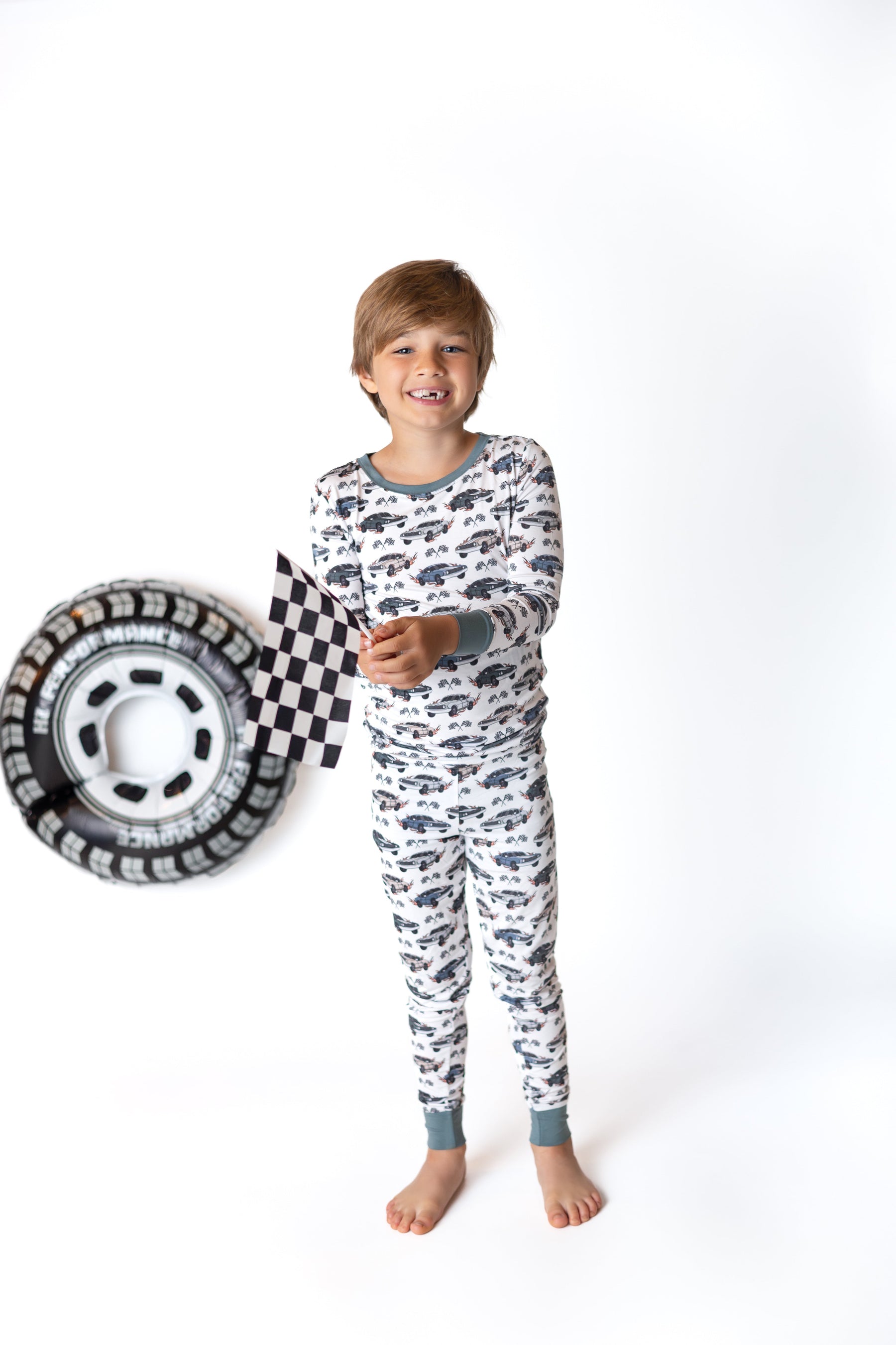 Blazin' Cars | Two Piece Pajama Set by Boosh Baby image 5