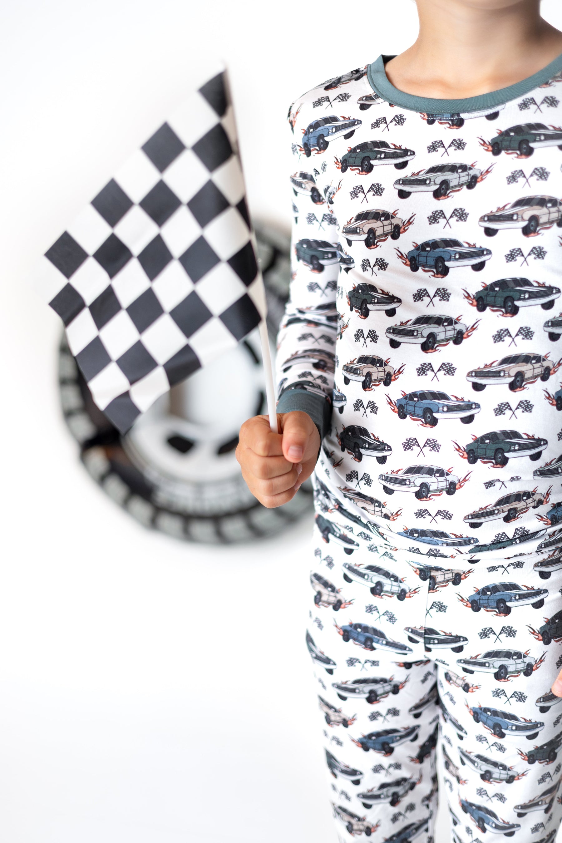 Blazin' Cars | Two Piece Pajama Set by Boosh Baby image 1