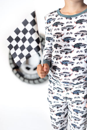 Blazin' Cars | Two Piece Pajama Set by Boosh Baby image 1