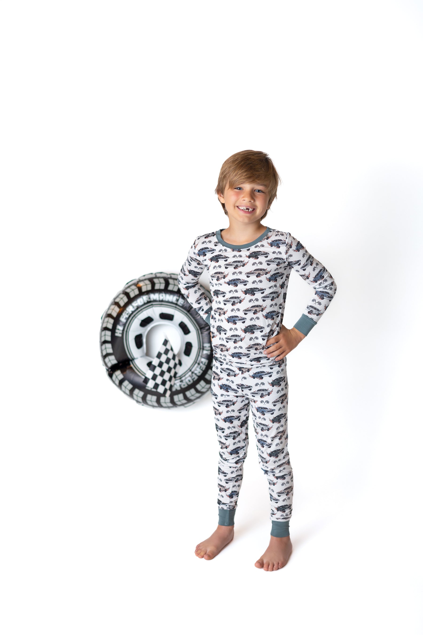 Blazin' Cars | Two Piece Pajama Set by Boosh Baby image 2