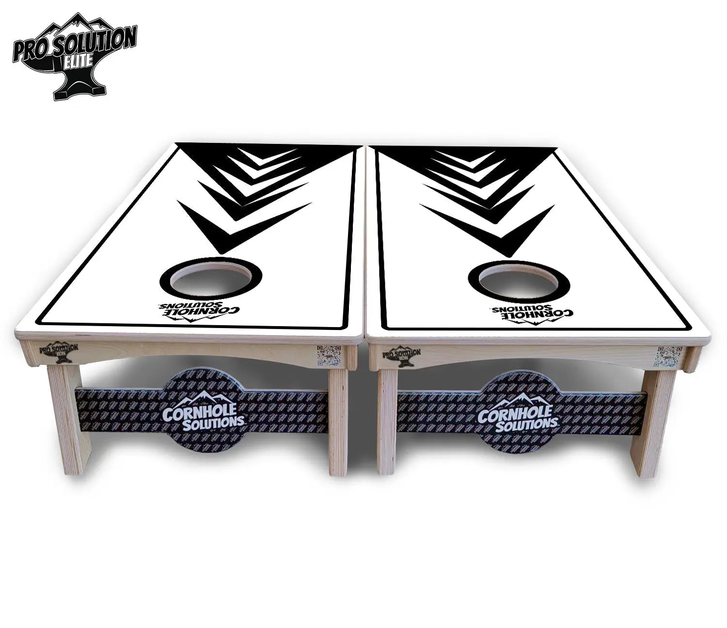 B&W Arrows Cornhole Boards - Pro Solution Elite Series by Cornhole Solutions, custom cornhole board detail photo 4