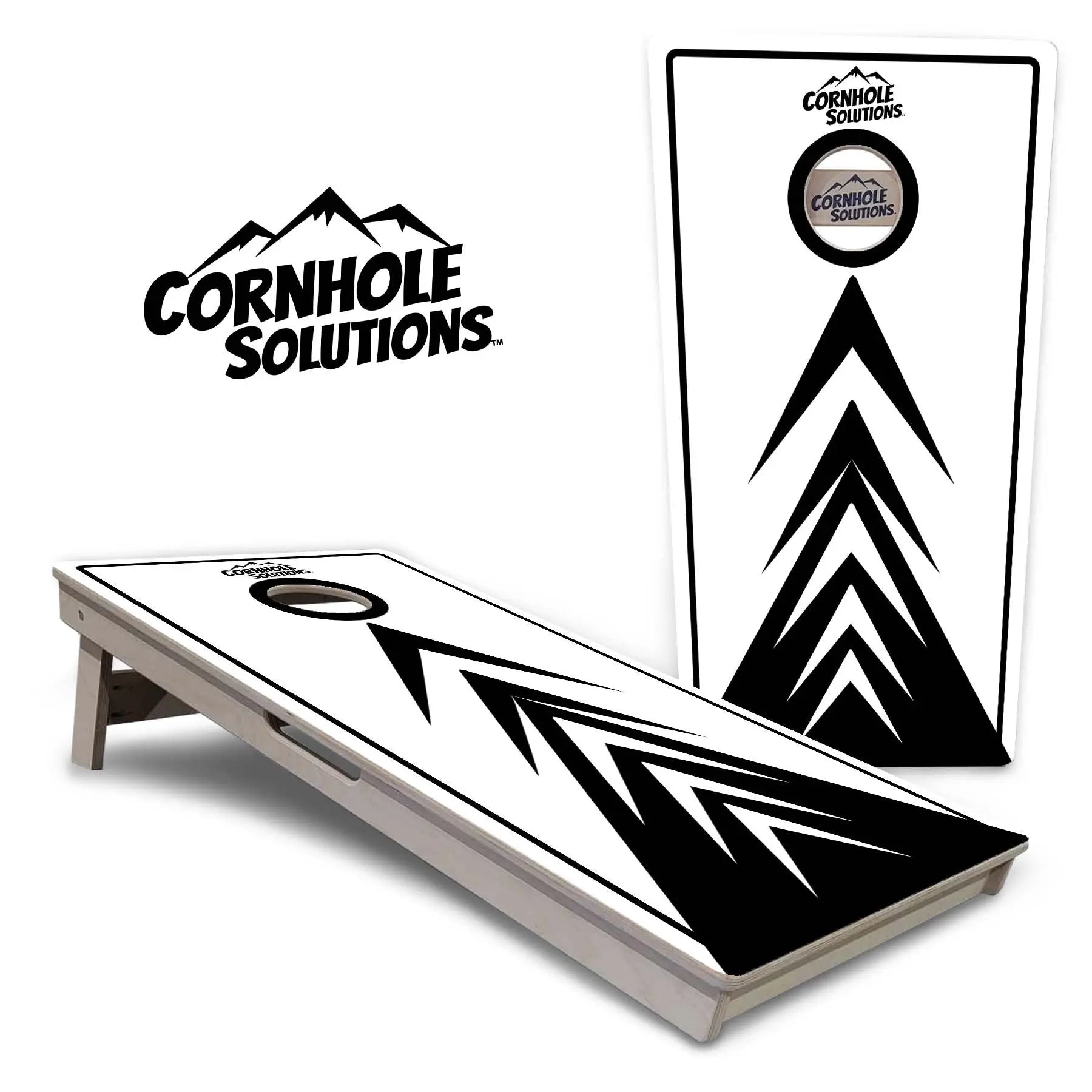 B&W Arrows Cornhole Boards - Professional Tournament Series Cornhole Solutions