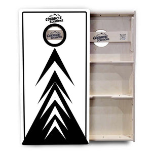 B&W Arrows Cornhole Boards - Professional Tournament Series Cornhole Solutions
