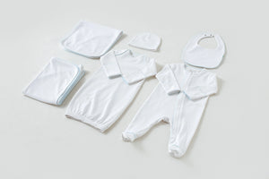 Baby Blue Newborn Take Me Home Set by Nola Tawk, children's boutique clothing main product photo