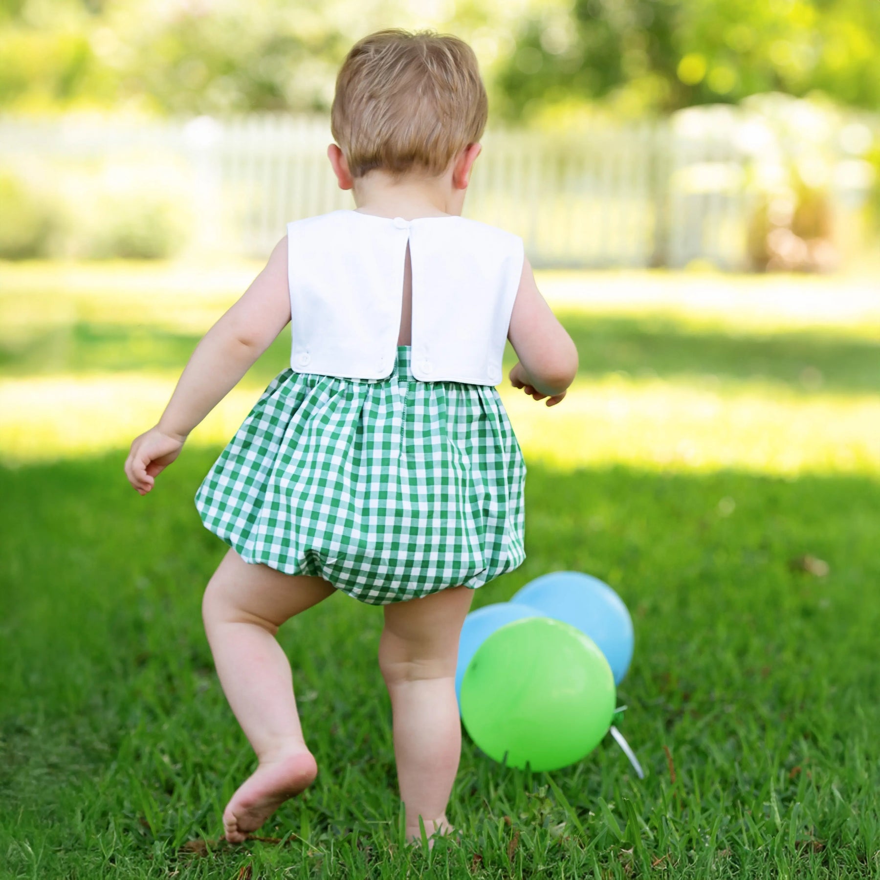 Baby Boy First Birthday Golf Outfit | Hole-In-One Reversible Golf Bubble Seven Lantern Lane