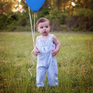 Baby Boy First Birthday Outfit | Smocked Birthday Jon Jon Seven Lantern Lane