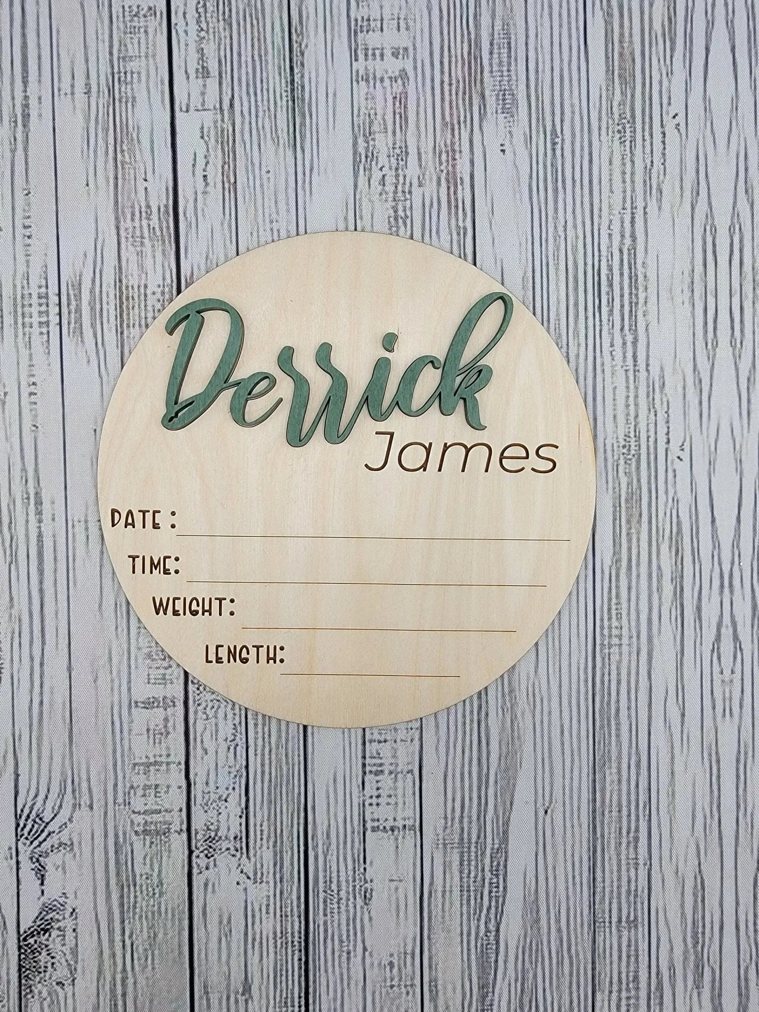 Baby Bundle: Announcement Sign With Birth Stats, Monthly Milestone Discs and  Closet Dividers EverLee Creations